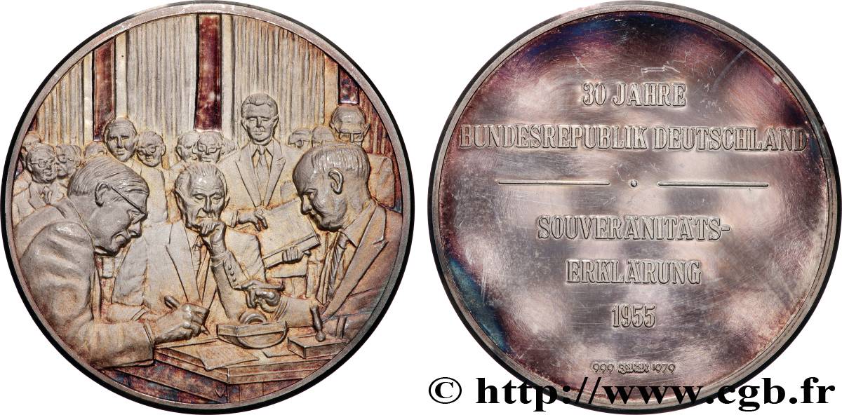 RÉPUBLIQUE FÉDÉRALE D ALLEMAGNE Médaille, Déclaration de souveraineté  BE