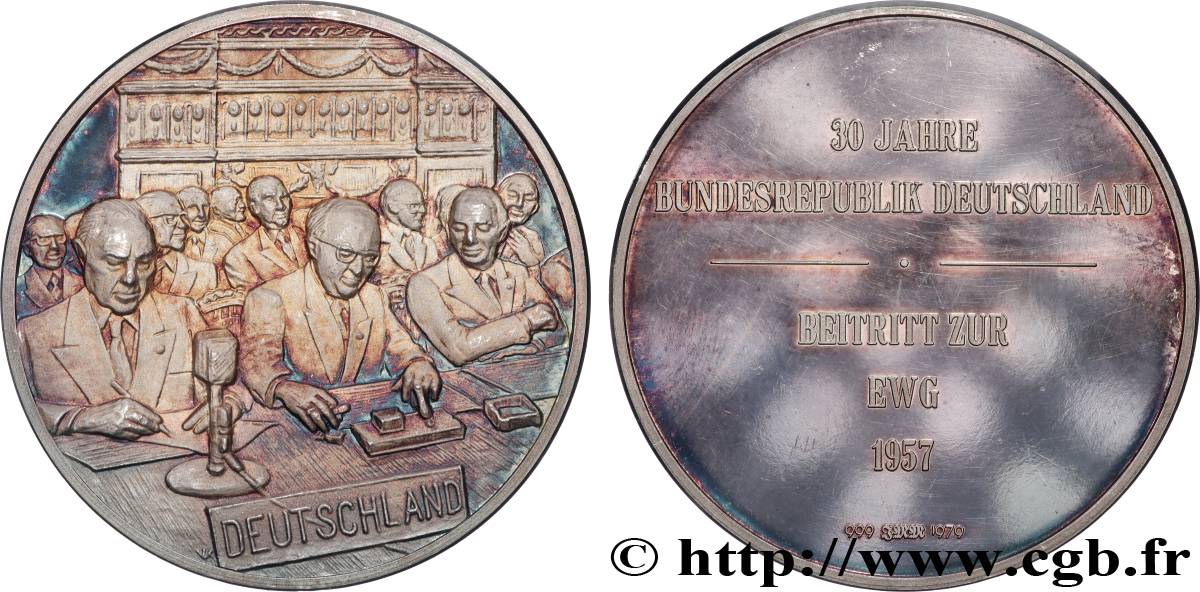 RÉPUBLIQUE FÉDÉRALE D ALLEMAGNE Médaille, Traité de Rome 

 Proof set