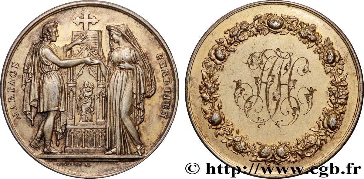 AMOUR ET MARIAGE Médaille, Mariage chrétien AU