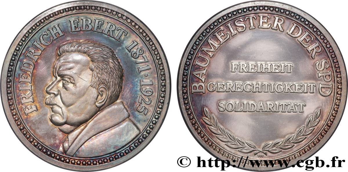RÉPUBLIQUE FÉDÉRALE D ALLEMAGNE Médaille, Friedrich Ebert  BE