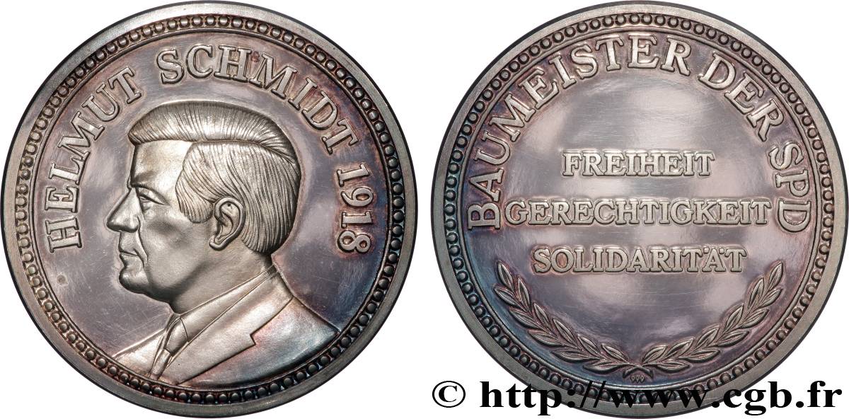 FEDERAL REPUBLIC OF GERMANY Médaille, Helmut Schmidt Proof set