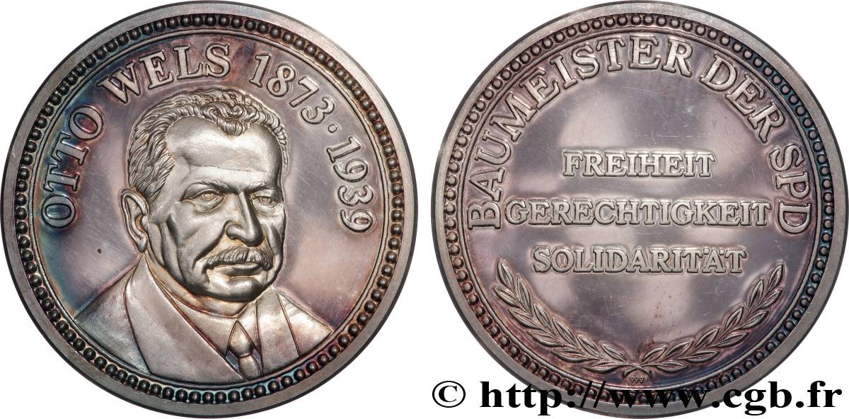 RÉPUBLIQUE FÉDÉRALE D ALLEMAGNE Médaille, Otto Wels Proof set