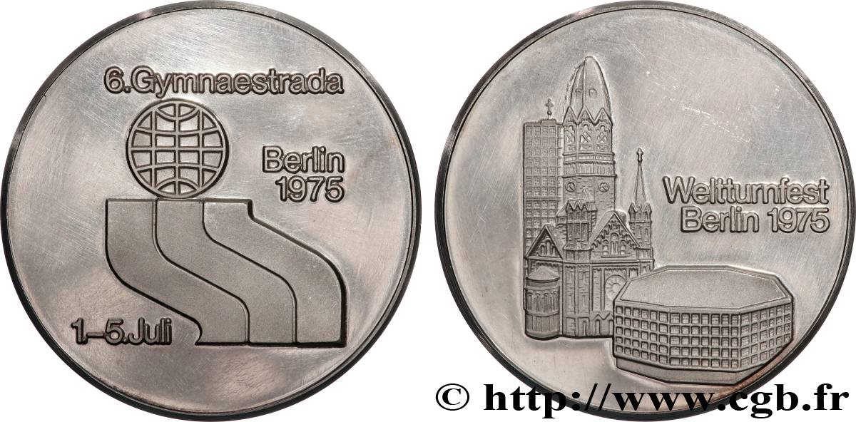 RÉPUBLIQUE FÉDÉRALE D ALLEMAGNE Médaille, 6ème Gymnaestrada BE