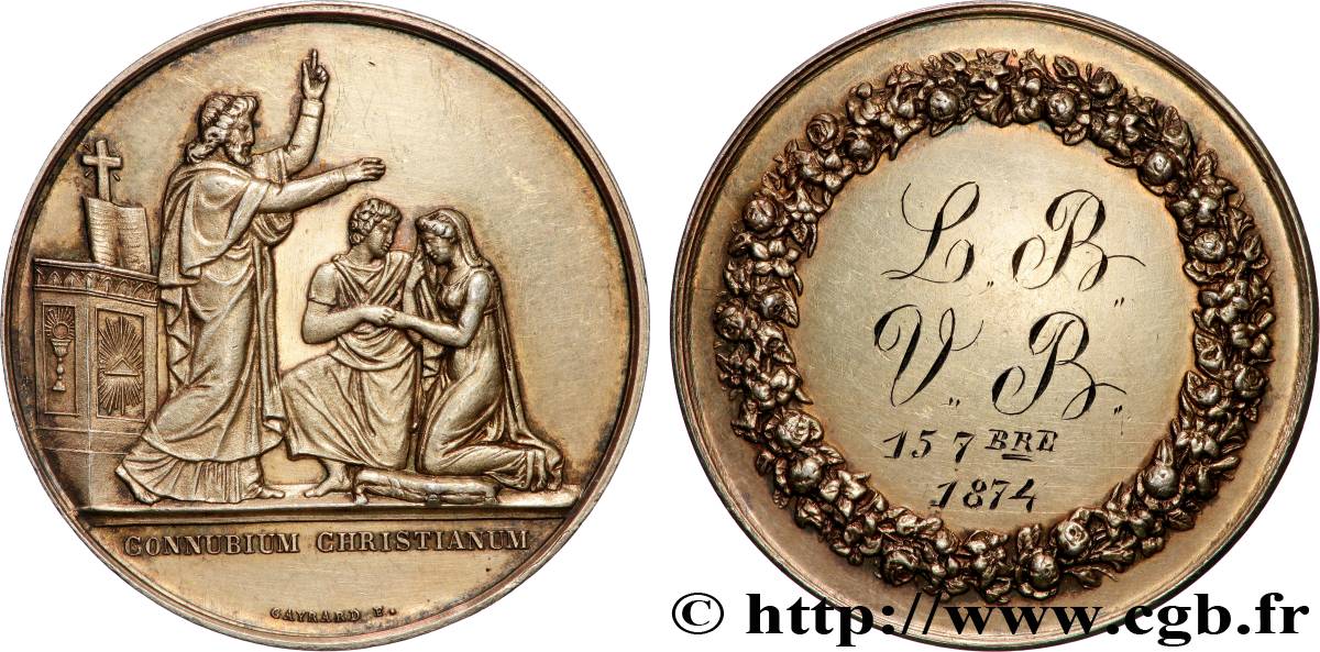 AMOUR ET MARIAGE Médaille de mariage, Connubium Christianum AU