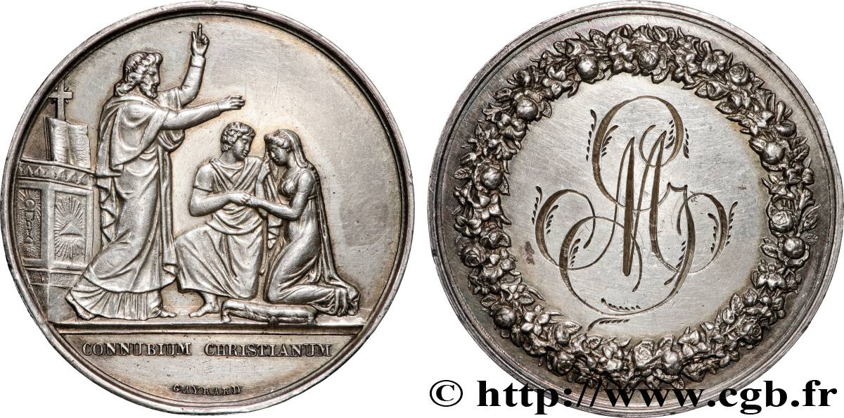 AMOUR ET MARIAGE Médaille de mariage TTB