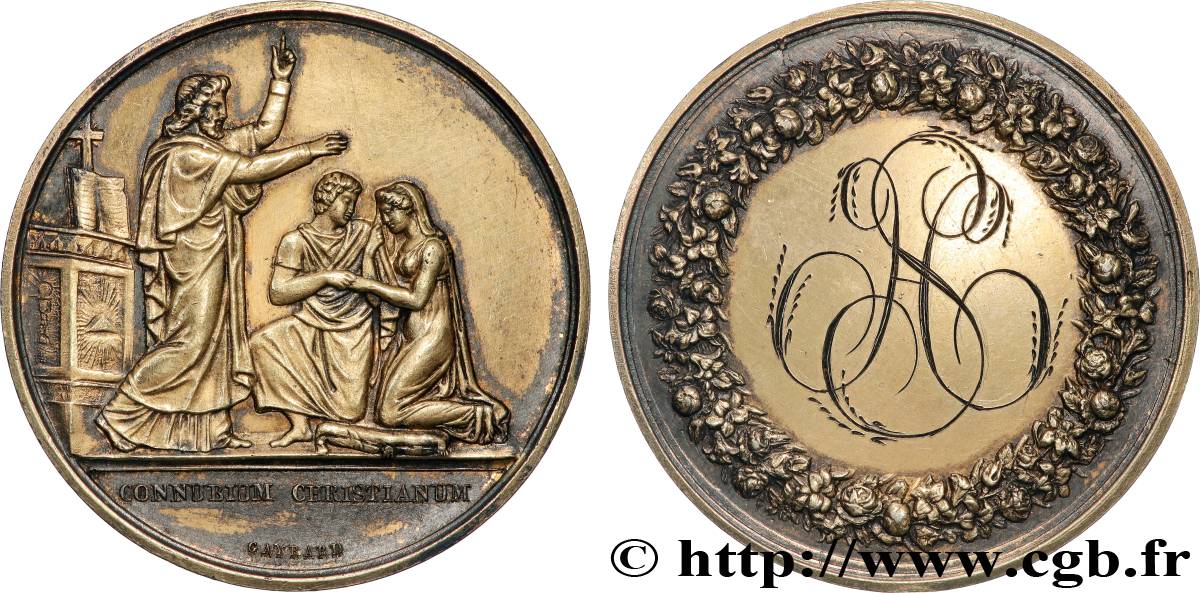 AMOUR ET MARIAGE Médaille de mariage TTB+