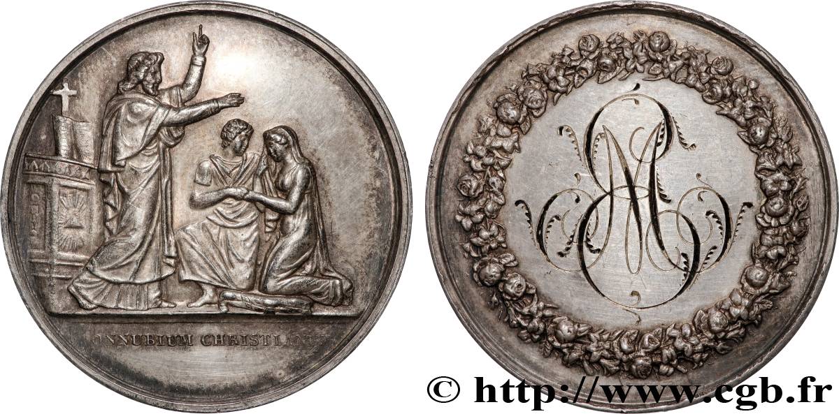 AMOUR ET MARIAGE Médaille de mariage TTB+
