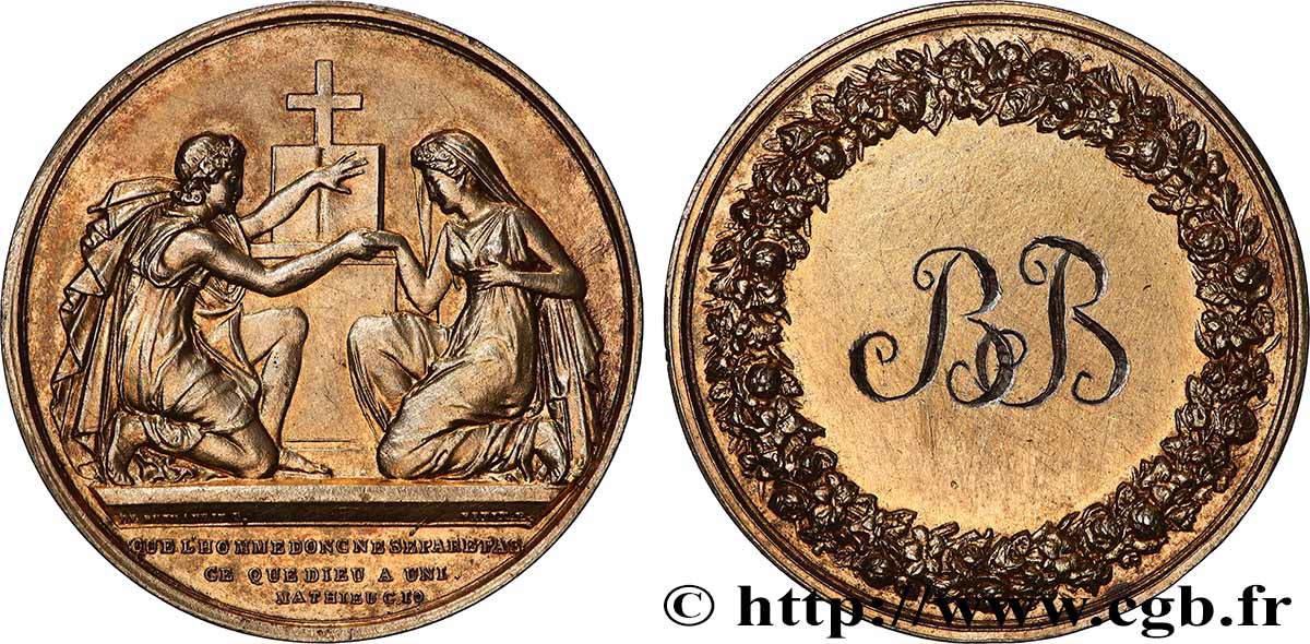 AMOUR ET MARIAGE Médaille de mariage AU/AU