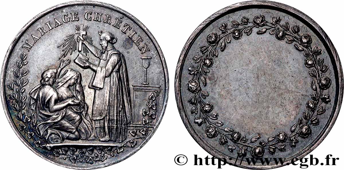 AMOUR ET MARIAGE Médaille, Mariage chrétien AU