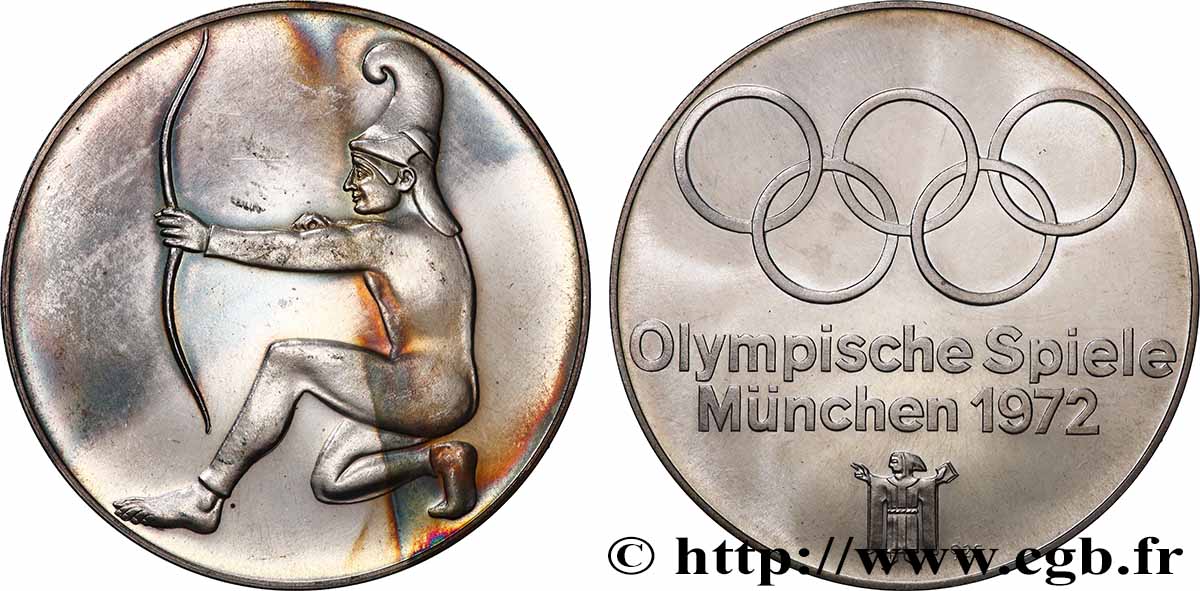 RÉPUBLIQUE FÉDÉRALE D ALLEMAGNE Médaille, Jeux olympiques, Tir à l’arc BE