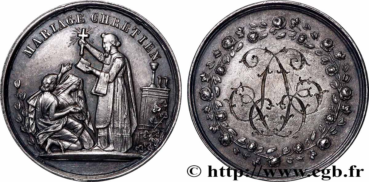 LOVE AND MARRIAGE Médaille, Mariage chrétien AU