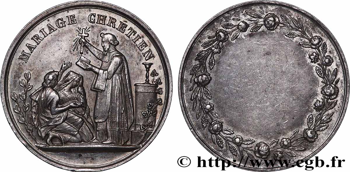 AMOUR ET MARIAGE Médaille, Mariage chrétien AU