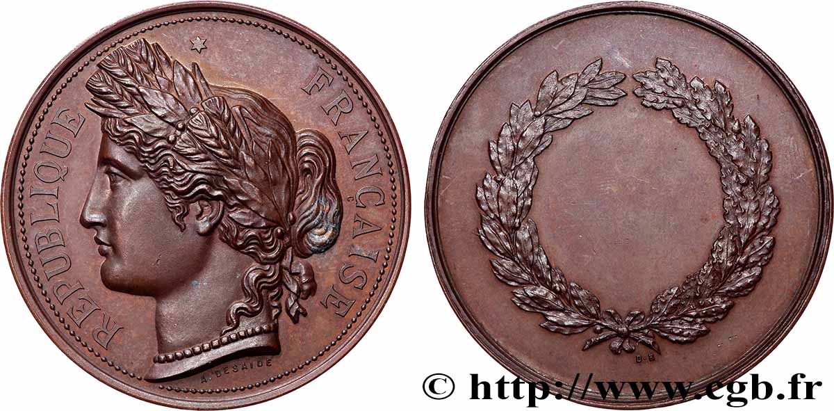 TROISIÈME RÉPUBLIQUE Médaille de récompense SUP