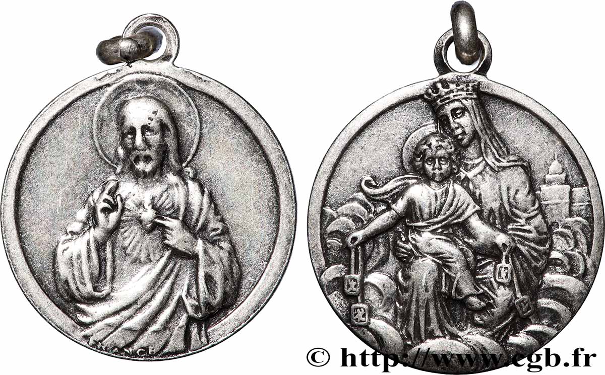 MÉDAILLES RELIGIEUSES Médaille, Sacré-Coeur de Jésus TTB+