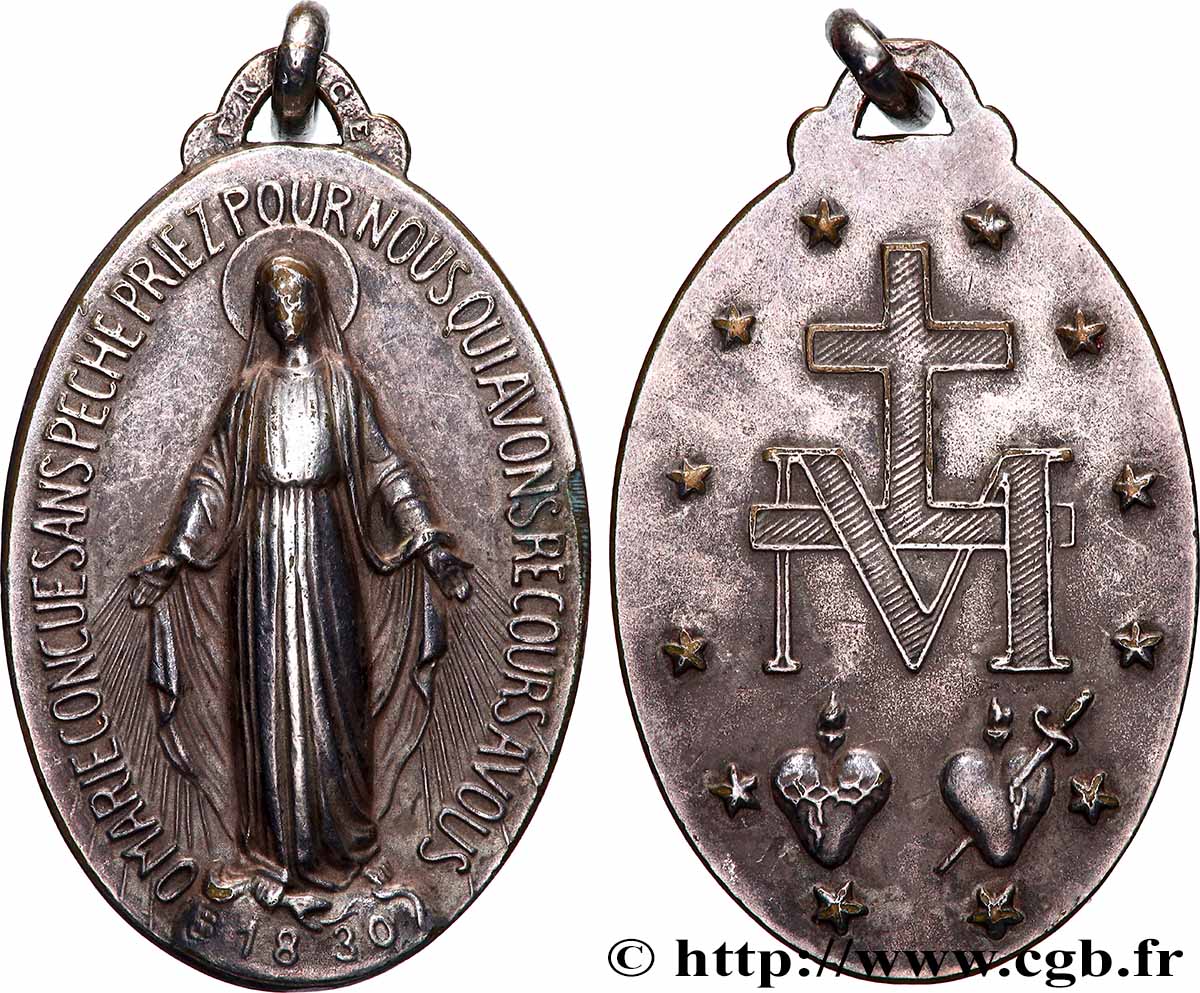 MÉDAILLES RELIGIEUSES Médaille, Vierge Marie MBC