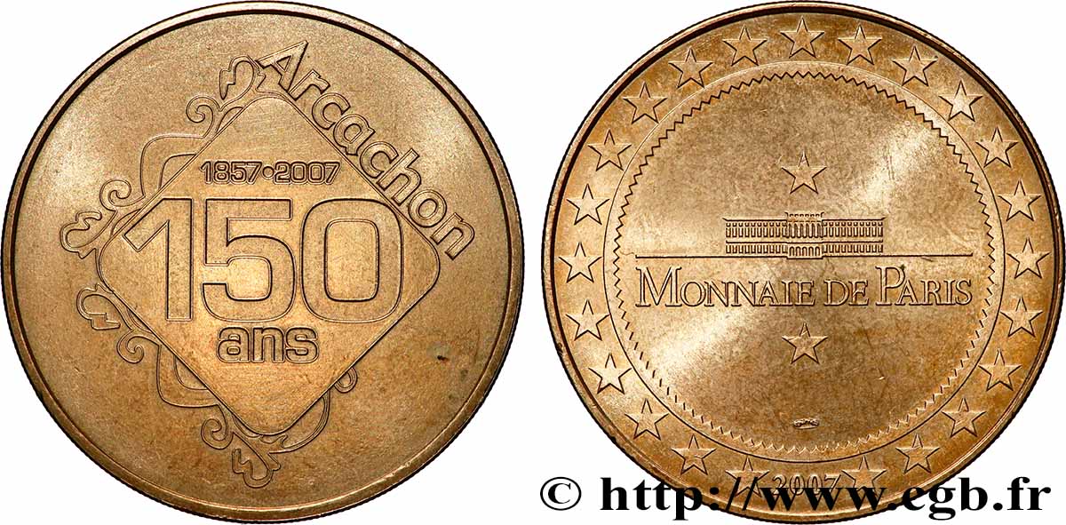 TOURISTIC MEDALS Médaille, Cent-cinquantenaire d’Arcachon  AU