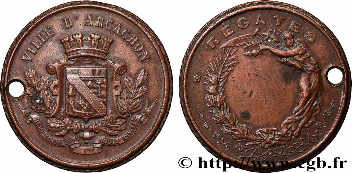 DRITTE FRANZOSISCHE REPUBLIK Médaille, Régates fSS