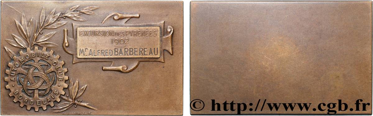 TROISIÈME RÉPUBLIQUE Plaquette, Automobile-Club bordelais pour l’excursion des Pyrénées  TTB+