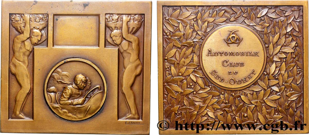 III REPUBLIC Plaquette, Automobile-Club du sud-ouest AU