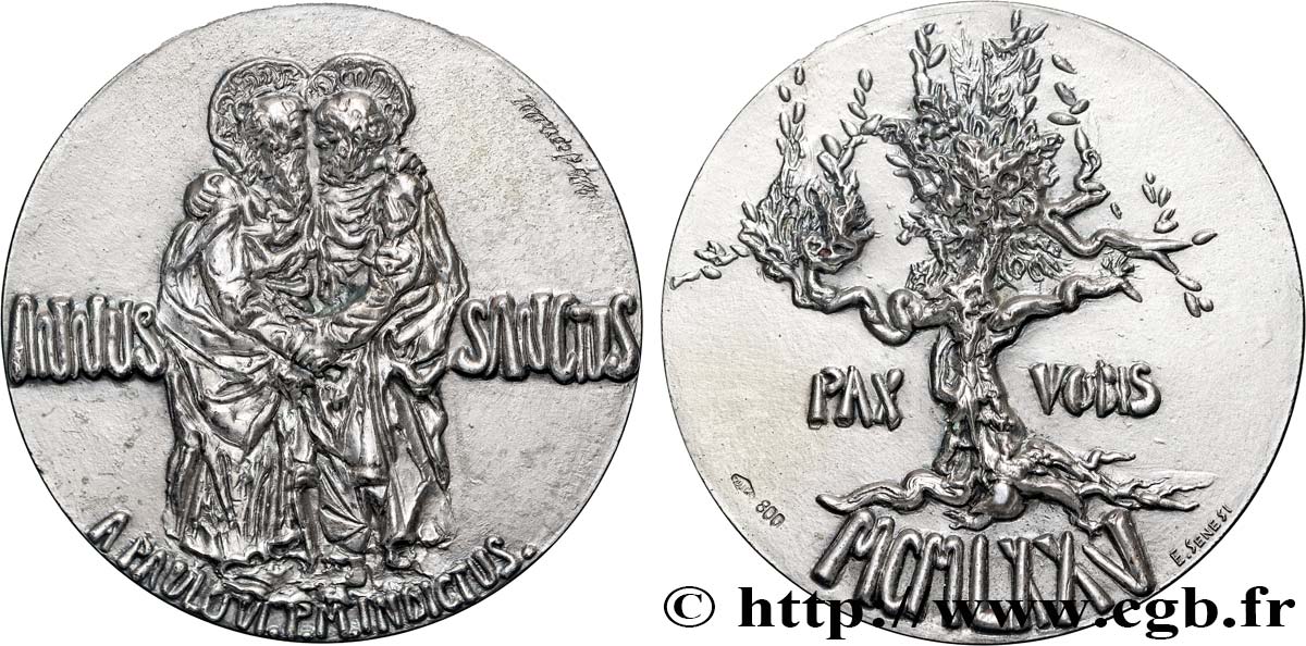 VATICAN ET ÉTATS PONTIFICAUX Médaille, Paul VI, Année Sainte SUP