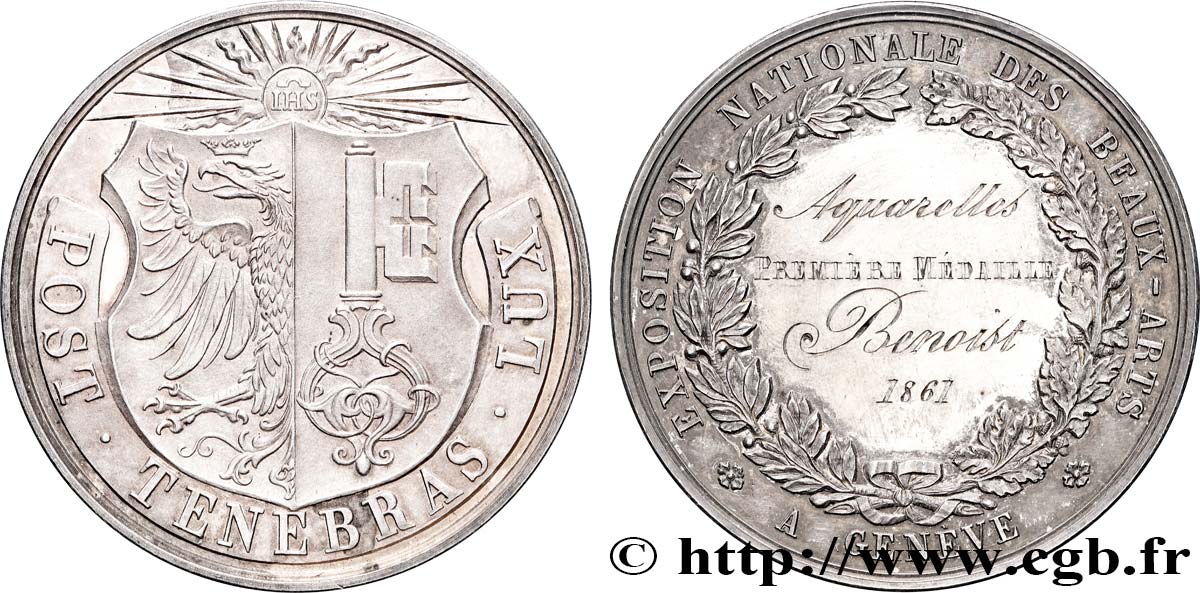 SUISSE Médaille, Exposition Nationale des Beaux-Arts AU