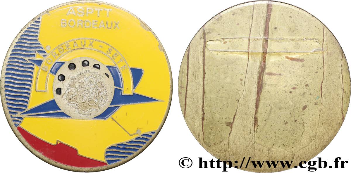 BORDEAUX (VILLE DE ) Médaille, Rallye de l’ASPTT de Bordeaux et de Sète TTB