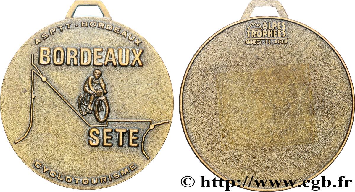 SOCIÉTÉS SPORTIVES Médaille, Rallye de l’ASPTT Bordeaux-Sète TTB+