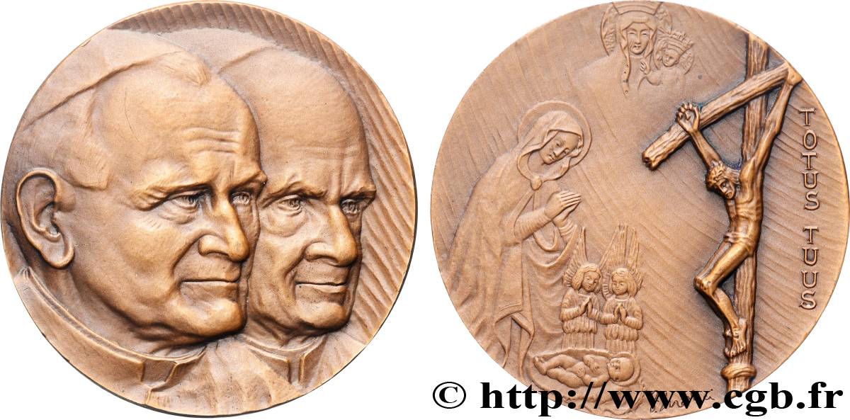 JEAN-PAUL II (Karol Wojtyla) Médaille, Tout à vous, Jean-Paul II à Brescia, n°185 SUP/SPL