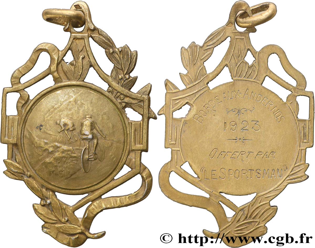 TROISIÈME RÉPUBLIQUE Médaille, Course Bordeaux-Andernos SUP