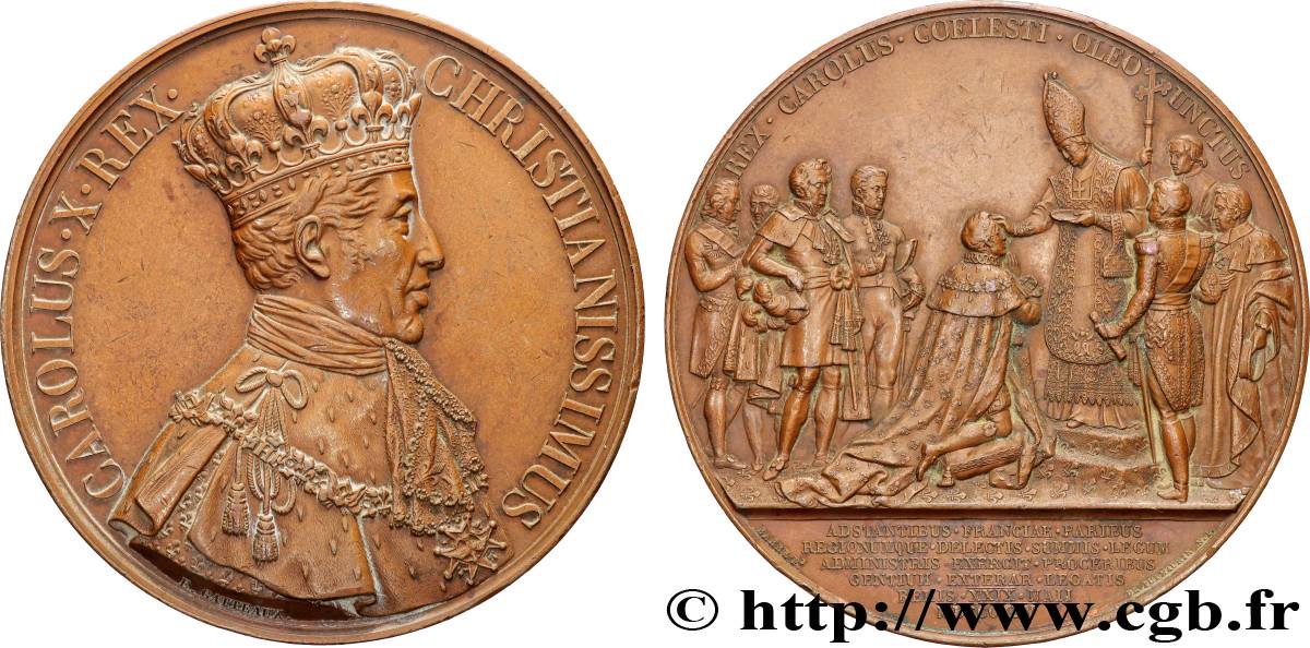 CHARLES X Médaille du Sacre AU