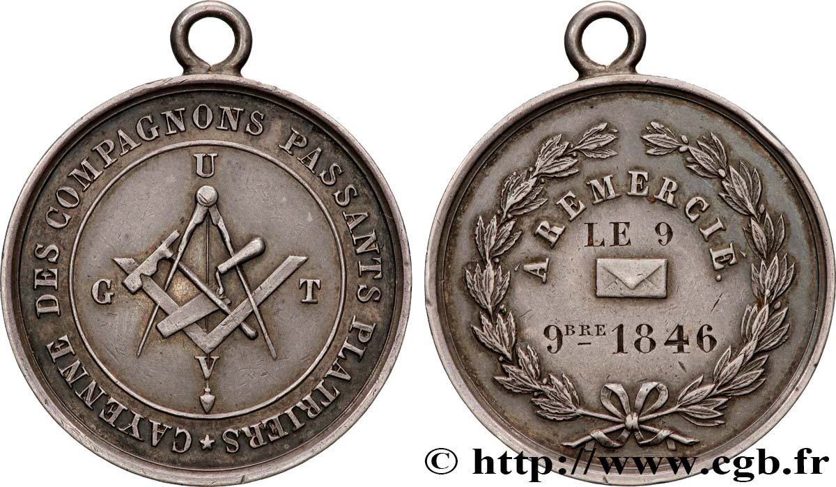 LOUIS-PHILIPPE Ier Médaille de compagnon, La gaité de Bordeaux TTB+