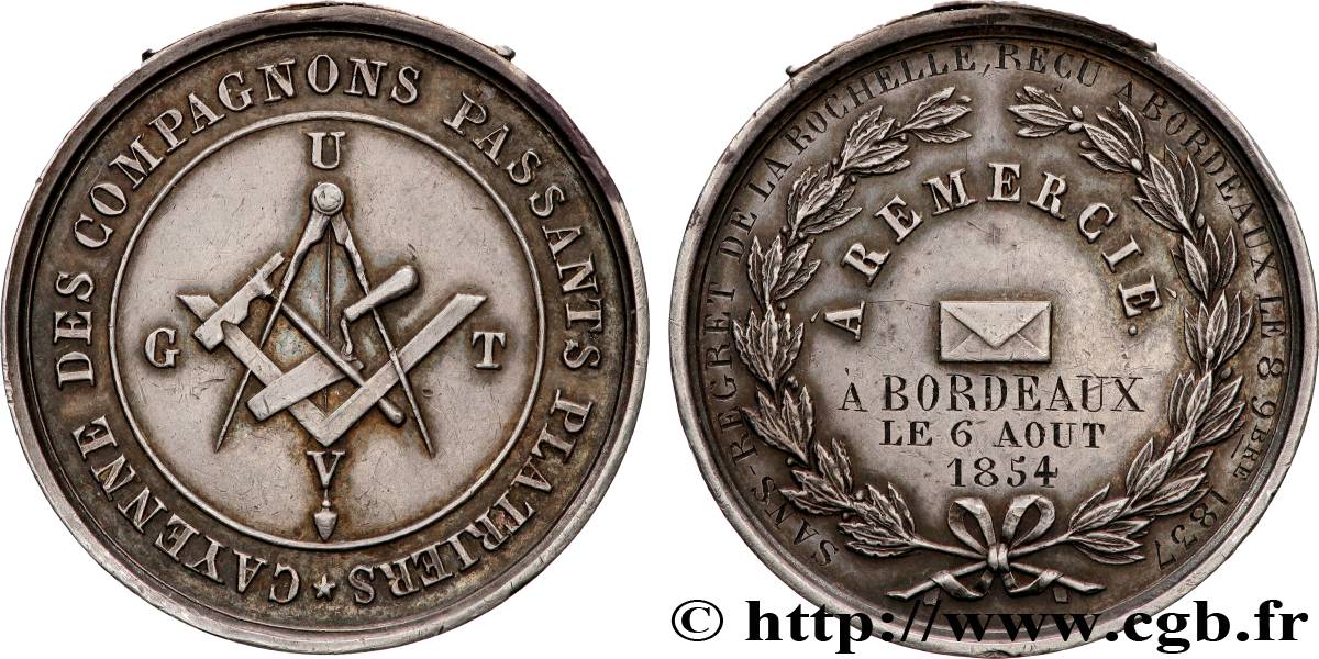 SECOND EMPIRE Médaille de compagnon AU