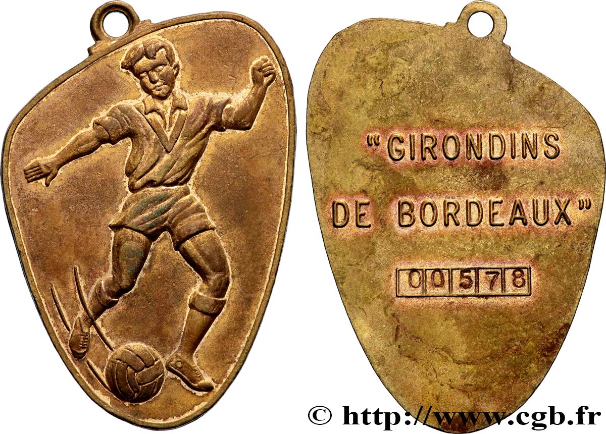 SPORTS Médaille, Porte-clefs des girondins n°578 TTB+