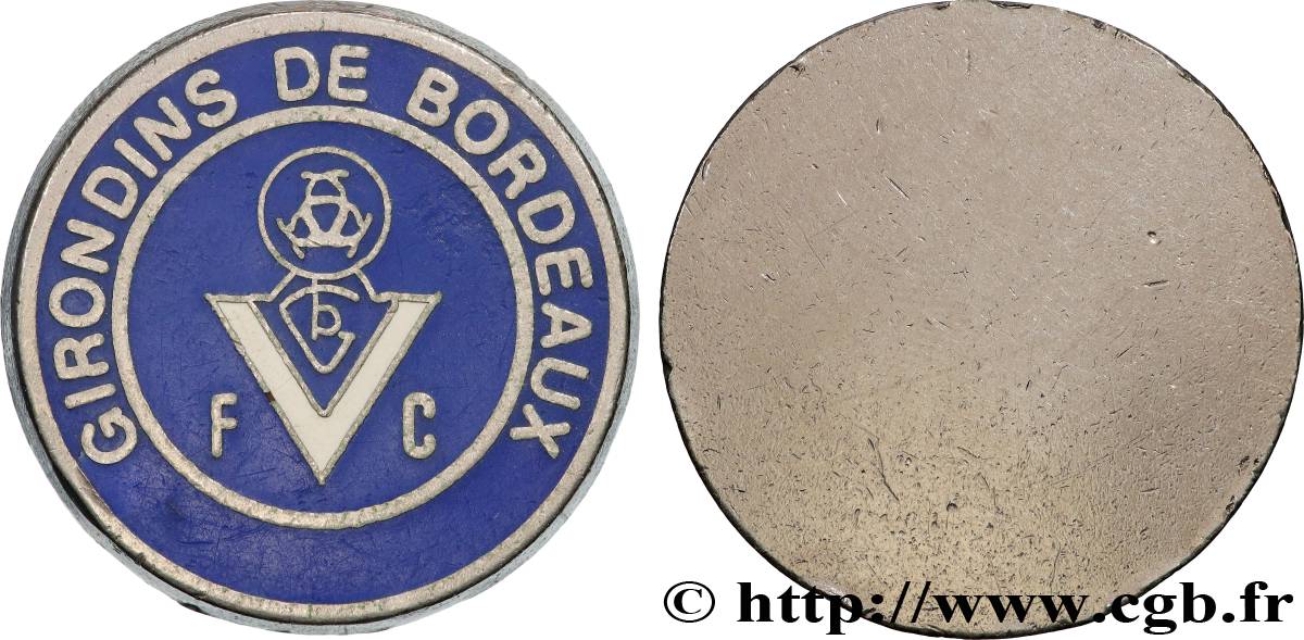 CINQUIÈME RÉPUBLIQUE Médaille, Girondins de Bordeaux TTB