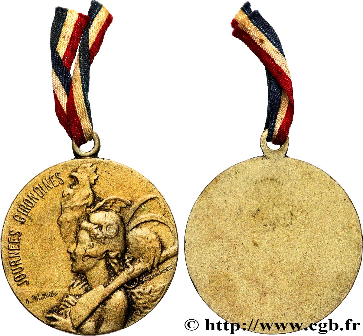 TROISIÈME RÉPUBLIQUE Médaille, Journée Girondines TTB+