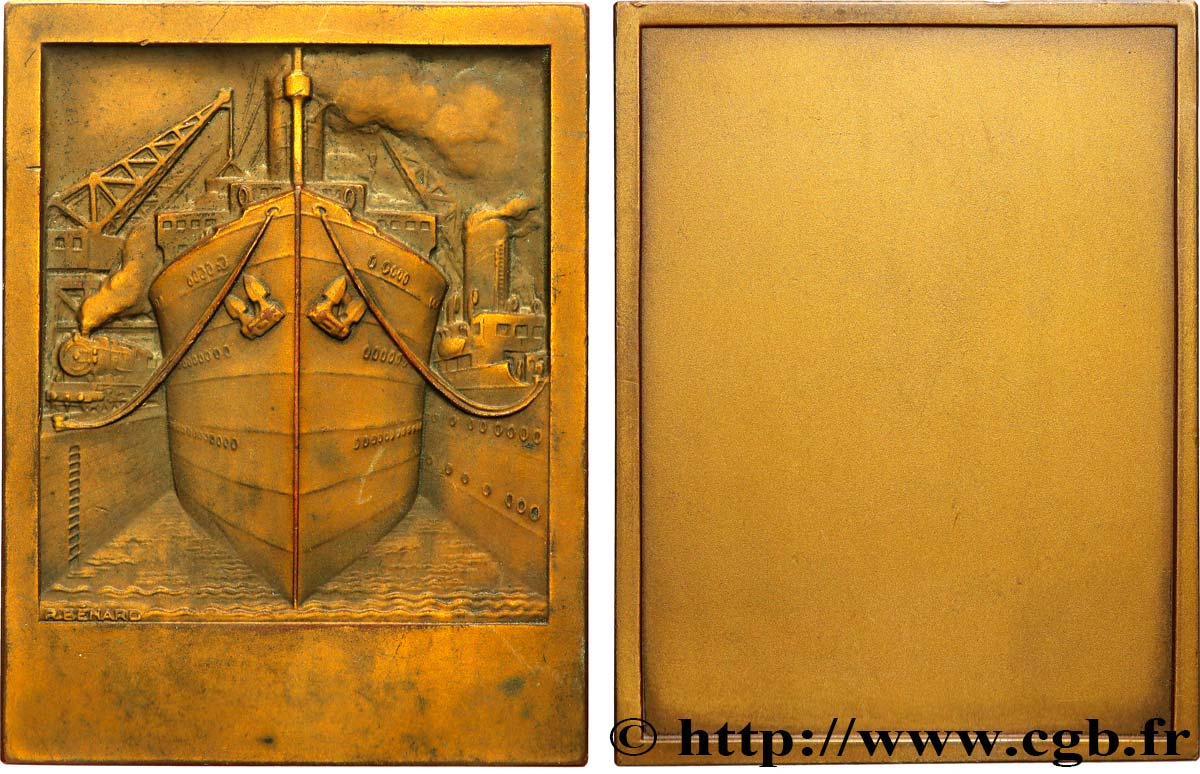 TROISIÈME RÉPUBLIQUE Plaquette, Commerce TTB+