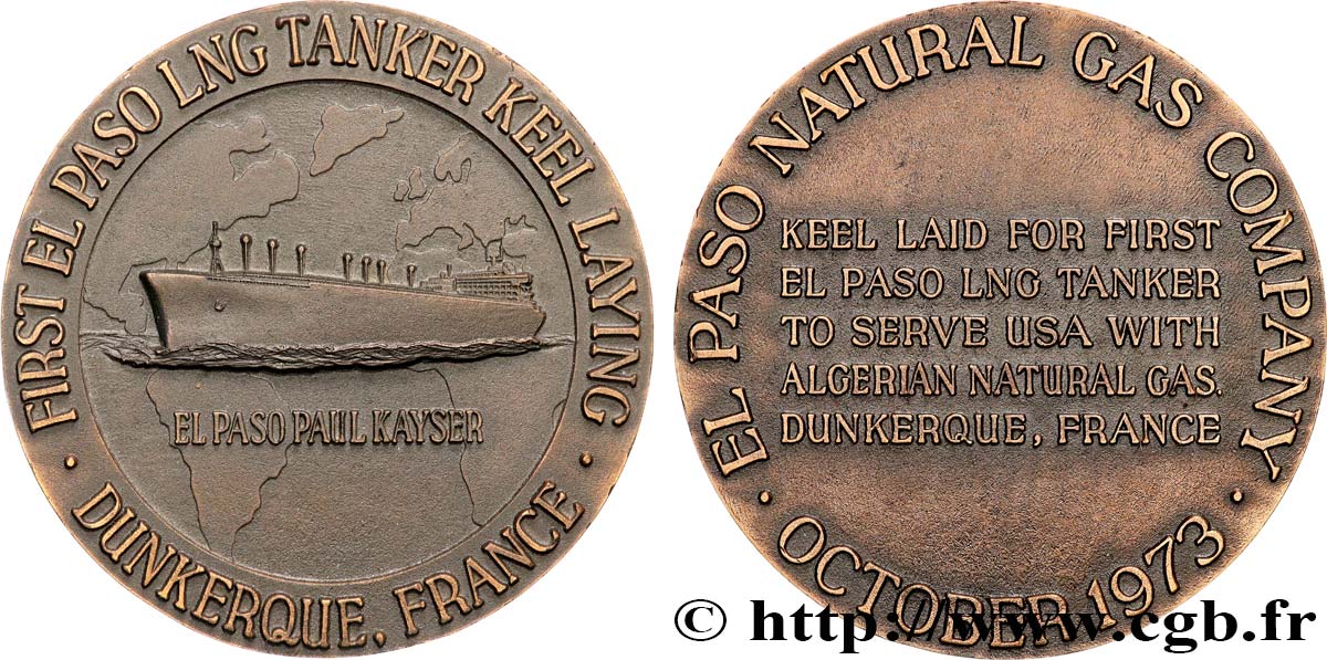 SEA AND NAVY : SHIPS AND BOATS Médaille, El Paso Paul Kayser VZ