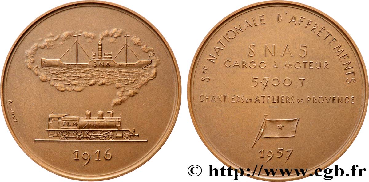 CUARTA REPUBLICA FRANCESA Médaille, Société Nationale d’Affrètement EBC