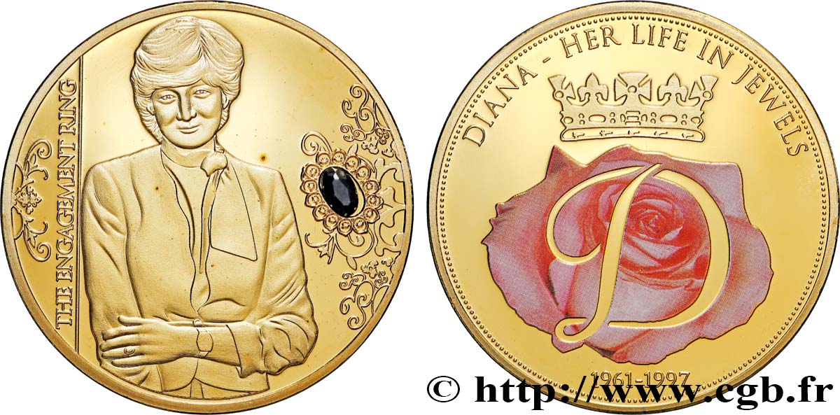 GRAN BRETAÑA - ISABEL II Médaille, Princesse Diana Prueba