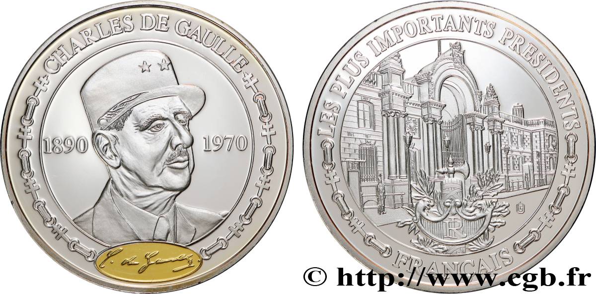 QUINTA REPUBBLICA FRANCESE Médaille, Charles de Gaulle BE