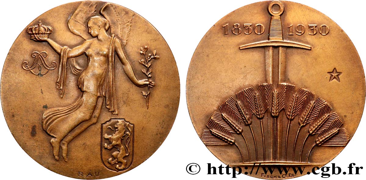 BELGIQUE - ROYAUME DE BELGIQUE - ALBERT Ier Médaille, Centenaire de l’indépendance TTB+