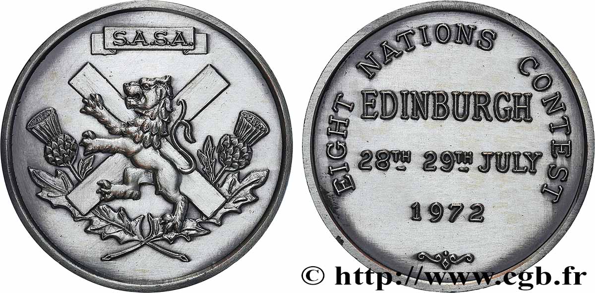 SCOTLAND Médaille, Eight Nations Contest AU