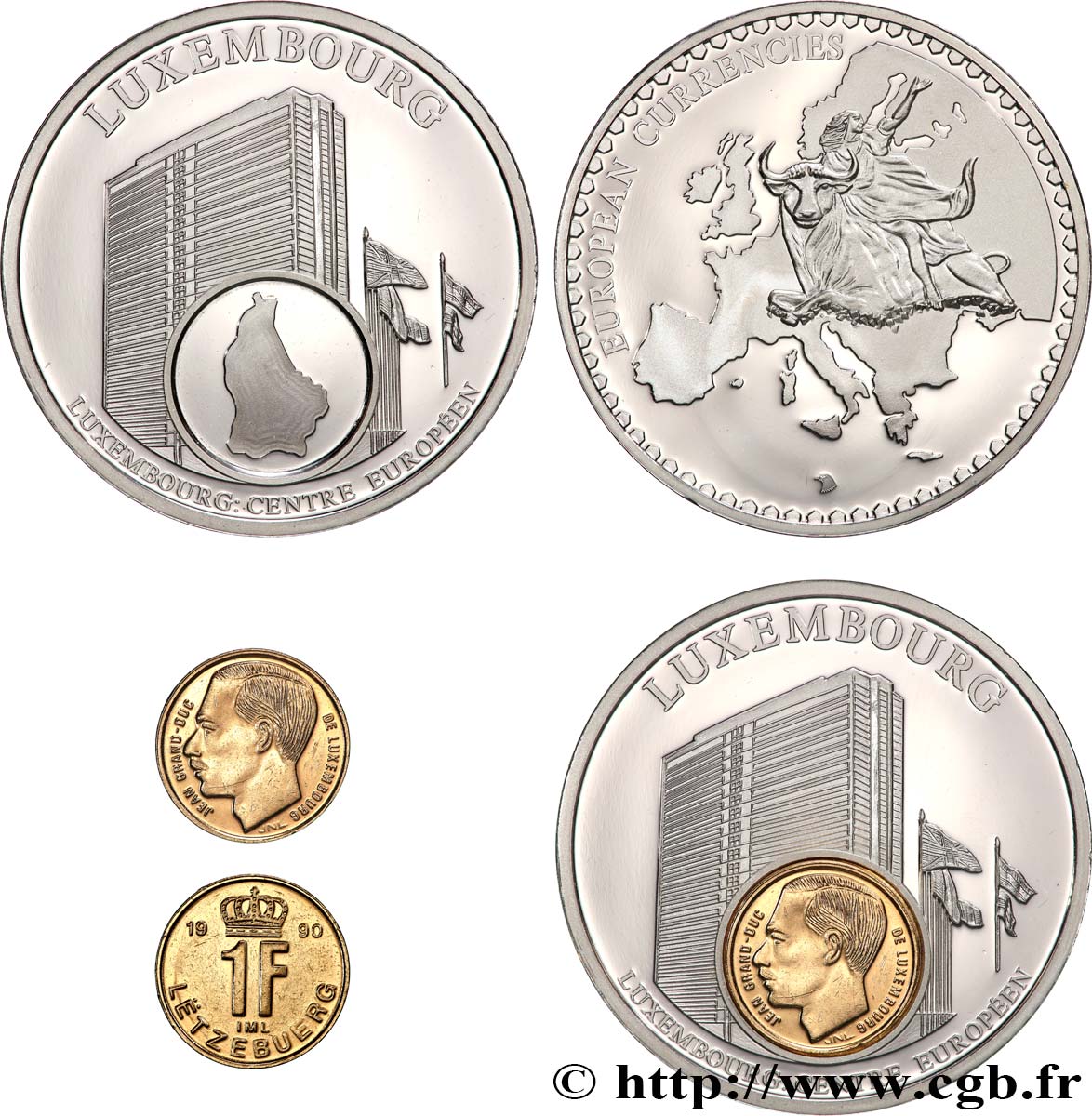 EUROPA Médaille, Monnaie européenne, Luxembourg Proof set