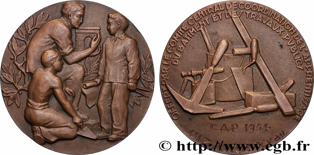 VIERTE FRANZOSISCHE REPUBLIK Médaille, Travail et Étude VZ