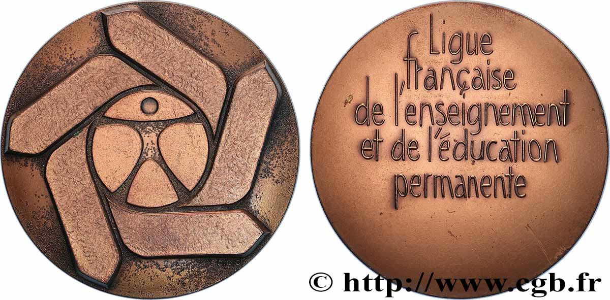 ÉDUCATION : LYCÉES, ÉCOLES Médaille, Ligue française de l’enseignement et de l’éducation permanente  SUP
