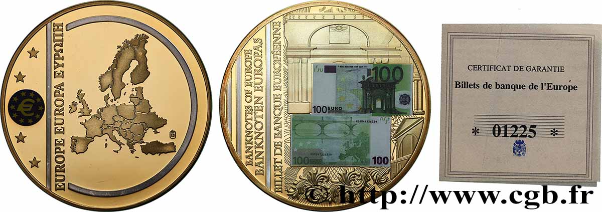 EUROPA Médaille, Billet de banque européenne Proof set