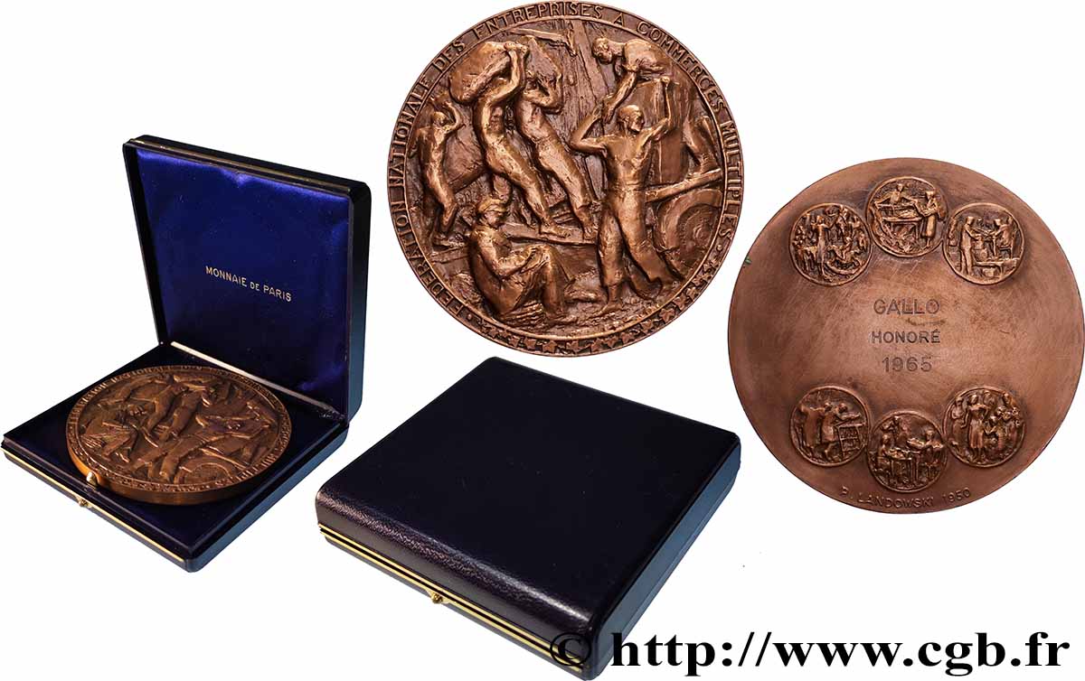 IV REPUBLIC Médaille, Fédération nationale des entreprises à commerces multiples AU