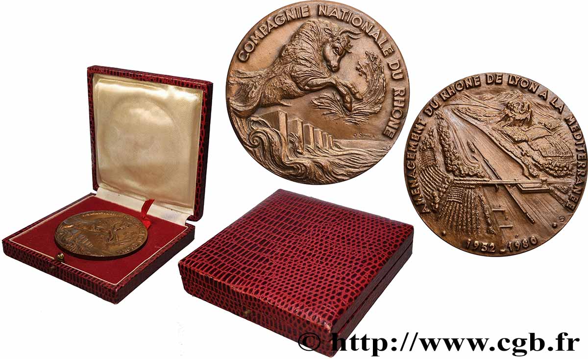 CINQUIÈME RÉPUBLIQUE Médaille pour l’aménagement du Rhône SUP