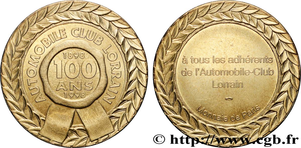V REPUBLIC Médaille, Automobile-club lorrain AU