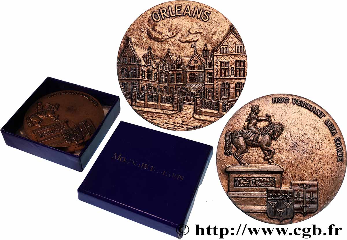 V REPUBLIC Médaille, Statue de Jeanne d’Arc à Orléans AU